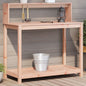 JUNG Vida Pflanztisch mit Ablagen 108x50x109,5 cm Massivholz Douglasie