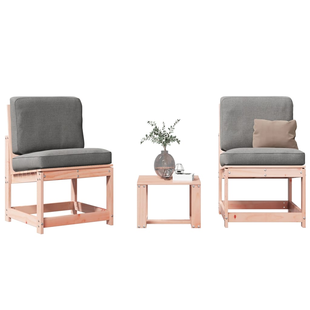 JUNG Vida 3-tlg. Garten-Lounge-Set Massivholz Douglasie