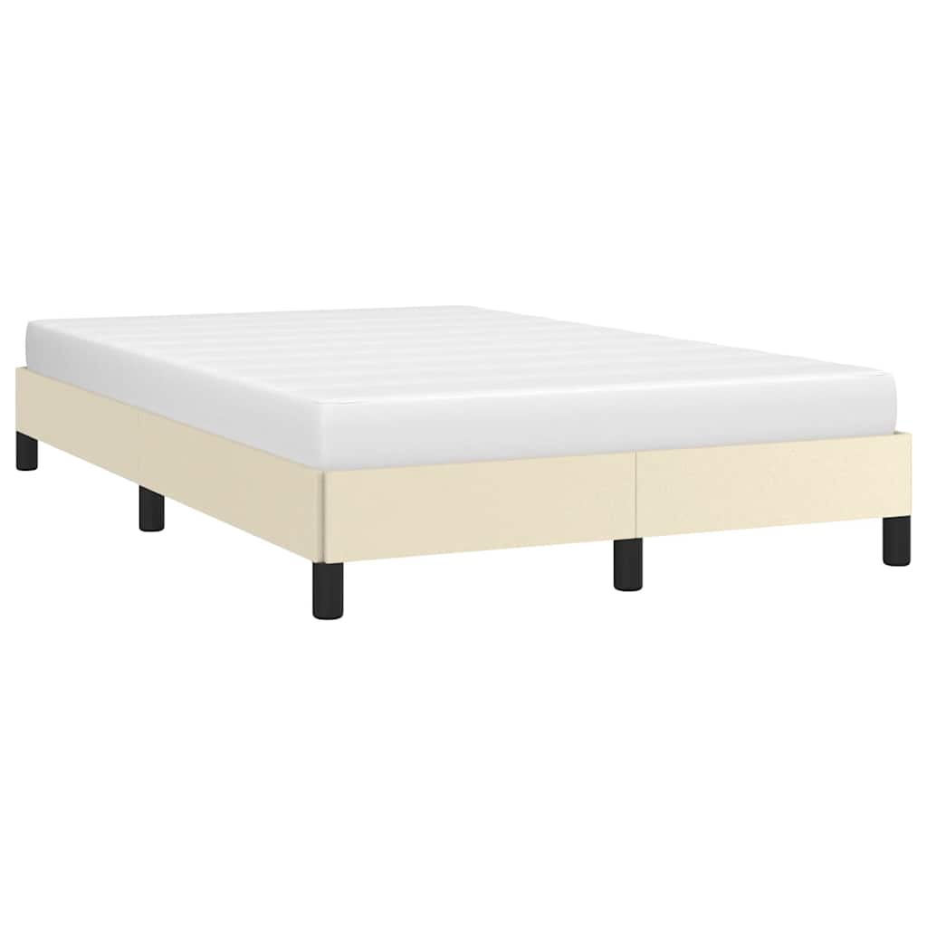 JUNG Vida Bettgestell ohne Matratze Creme 120x190 cm Kunstleder