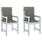 JUNG Vida Niedriglehner-Auflagen 2 Stk. Dunkelgrau 100x50x4 cm Stoff