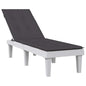 JUNG Vida Liegestuhl-Auflage Melange Anthrazit (75+105) x 50 x 4 cm Stoff