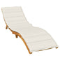 JUNG Vida Sonnenliegen-Auflage Melange Creme 200x50x4 cm Stoff