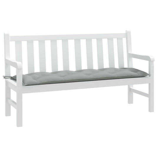 JUNG Vida Gartenbank-Auflage Melange Hellgrau 150x50x7 cm Stoff
