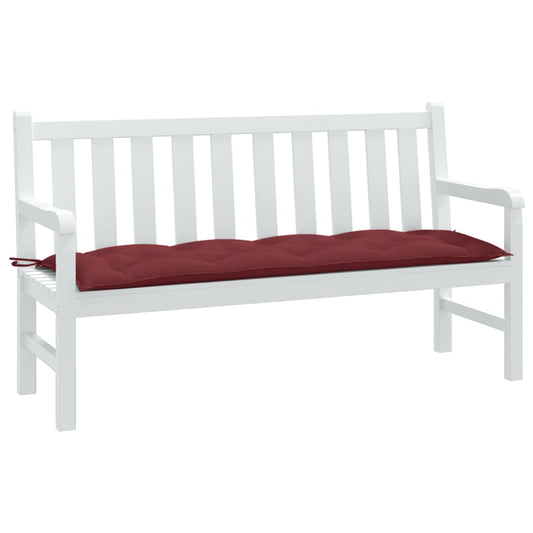 JUNG Vida Gartenbank-Auflage Melange Weinrot 150x50x7 cm Stoff