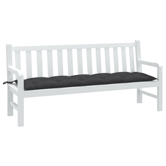 JUNG Vida Gartenbank-Auflage Melange Anthrazit 180x50x7 cm Stoff