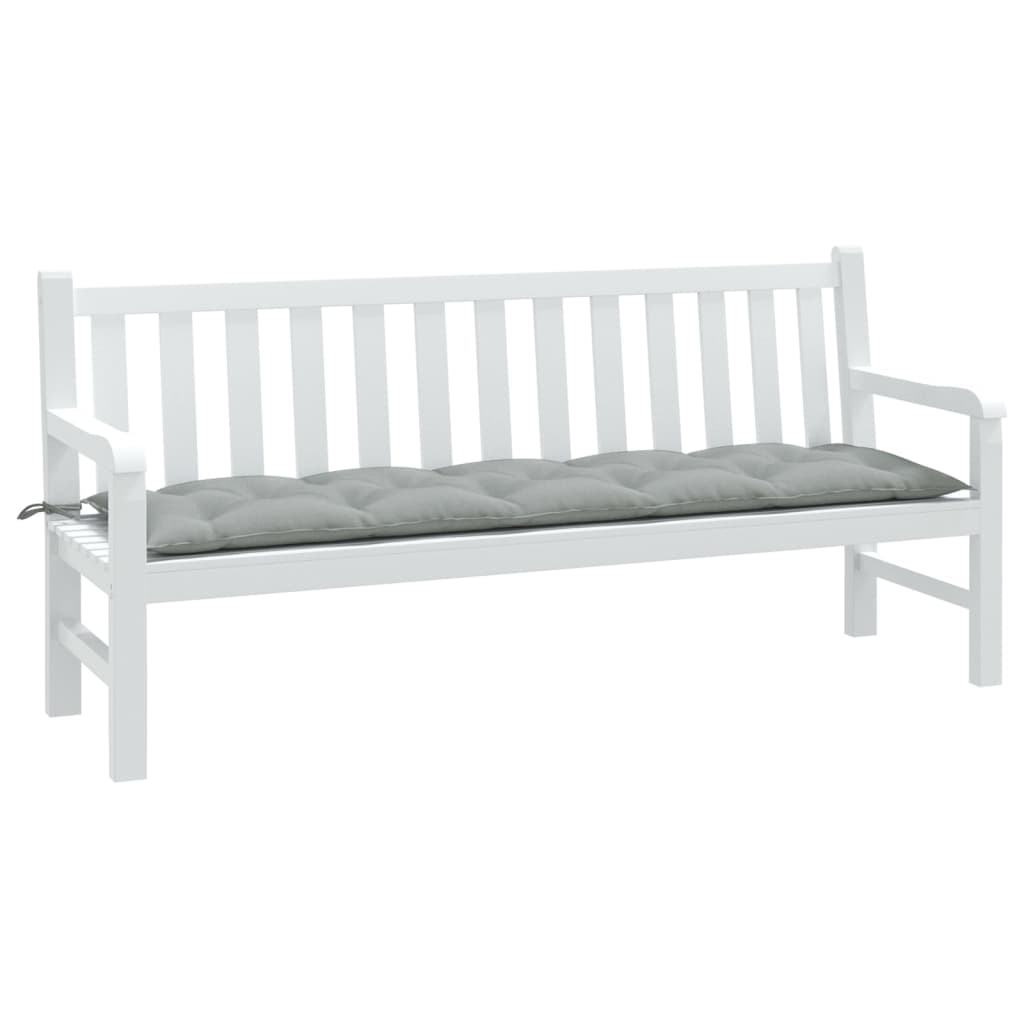 JUNG Vida Gartenbank-Auflage Melange Hellgrau 180x50x7 cm Stoff