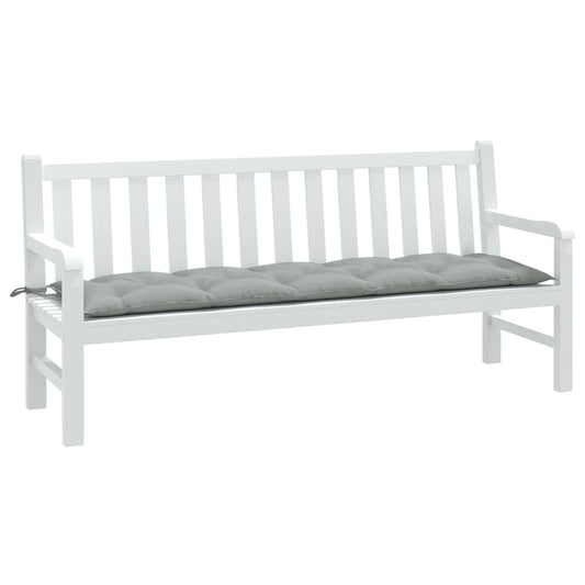 JUNG Vida Gartenbank-Auflage Melange Hellgrau 180x50x7 cm Stoff