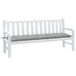 JUNG Vida Gartenbank-Auflage Melange Hellgrau 180x50x7 cm Stoff
