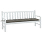 JUNG Vida Gartenbank-Auflage Melange Dunkelgrau 180x50x7 cm Stoff