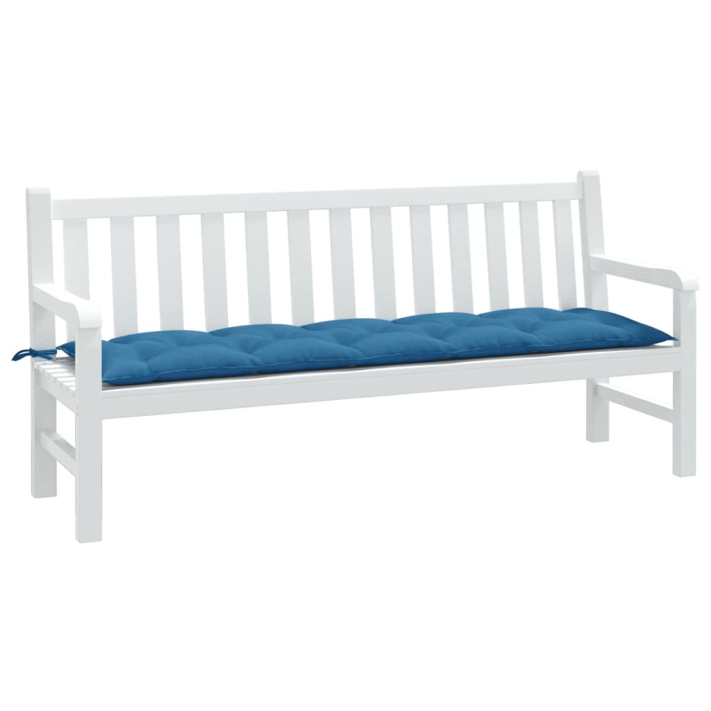 JUNG Vida Gartenbank-Auflage Melange Blau 180x50x7 cm Stoff