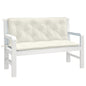 JUNG Vida Gartenbank-Auflagen 2 Stk. Melange Creme 120x50x7 cm Stoff