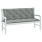 JUNG Vida Gartenbank-Auflagen 2 Stk. Melange Hellgrau 150x50x7 cm Stoff