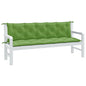 JUNG Vida Gartenbank-Auflagen 2 Stk. Melange Grün 180x50x7 cm Stoff