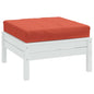 JUNG Vida Palettenkissen Melange Rot 60x60x9,5 cm Stoff
