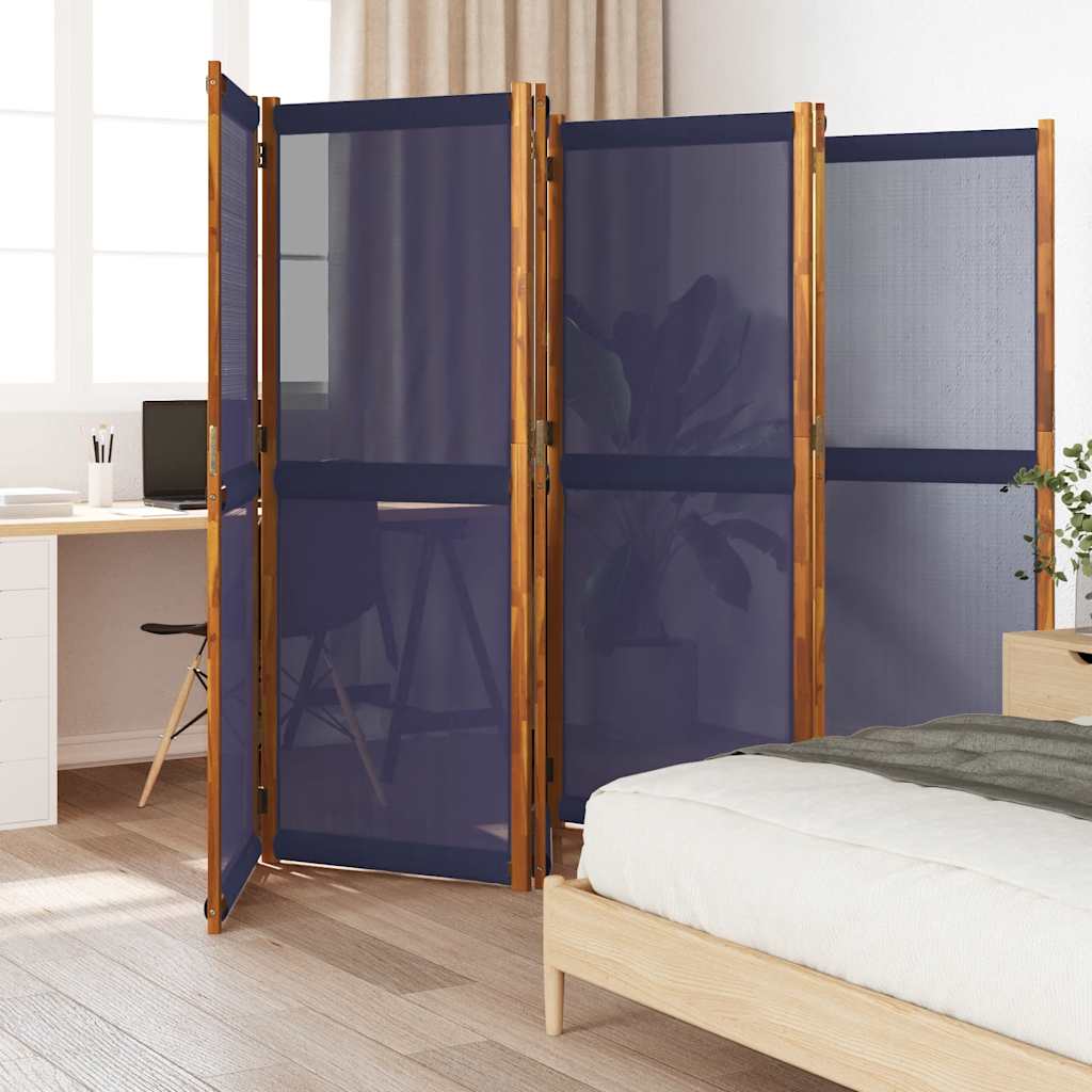 JUNG Vida 6-tlg. Paravent Dunkelblau 420x180 cm