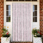 JUNG Vida Fliegenvorhang Silbergrau und Rosa 100x200 cm Chenille