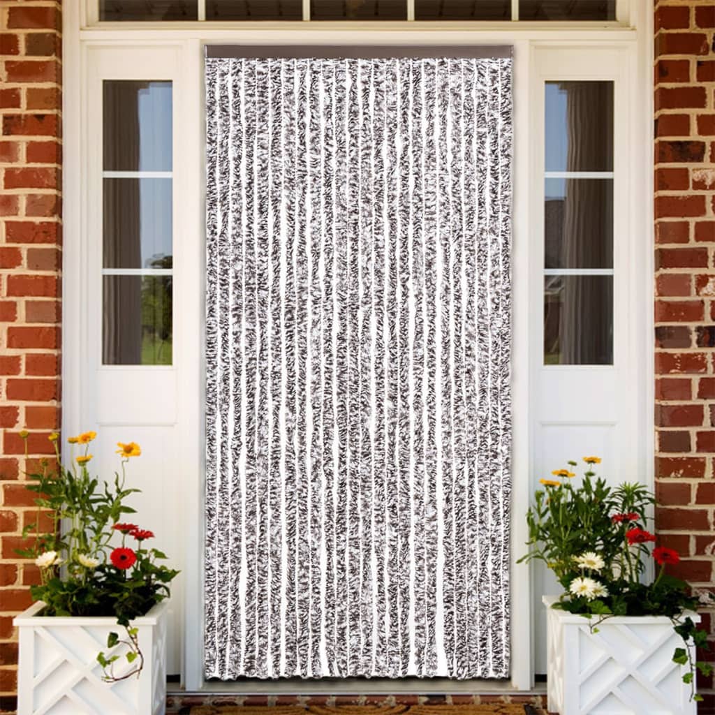 JUNG Vida Fliegenvorhang Braun und Beige 100x230 cm Chenille