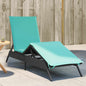 JUNG Vida Sonnenliege mit Kissen Schwarz Poly Rattan