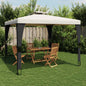 JUNG Vida Pavillon mit Doppeldach Creme 2,98x2,98 m Stahl