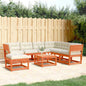 JUNG Vida 7tlg Garten-Lounge-Set mit Kissen Wachsbraun Massivholz Kiefer