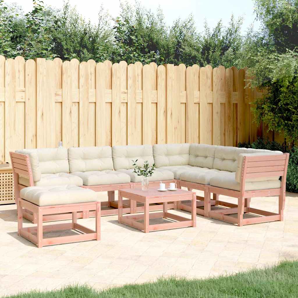 JUNG Vida 7-tlg. Garten-Lounge-Set mit Kissen Massivholz Douglasie