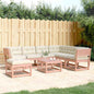 JUNG Vida 7-tlg. Garten-Lounge-Set mit Kissen Massivholz Douglasie