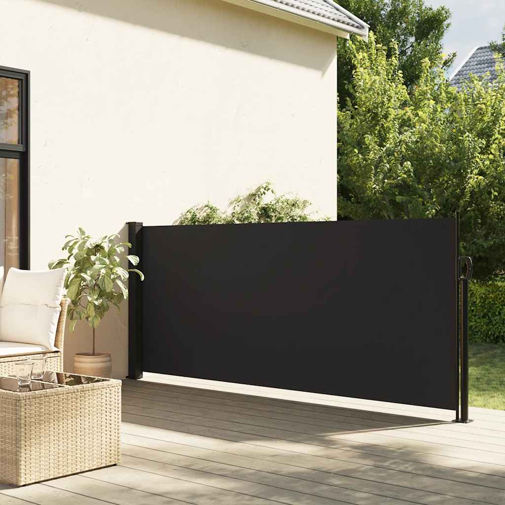 JUNG Vida Seitenmarkise Ausziehbar Schwarz 120x600 cm