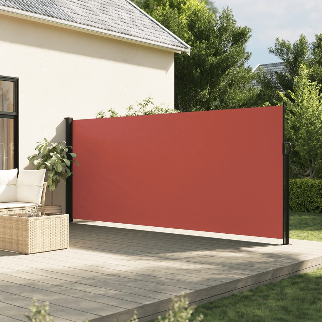 JUNG Vida Seitenmarkise Ausziehbar Terrakottarot 180x600 cm