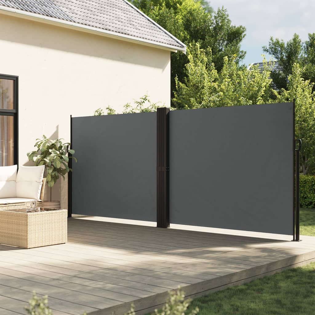 JUNG Vida Seitenmarkise Ausziehbar Anthrazit 180x600 cm