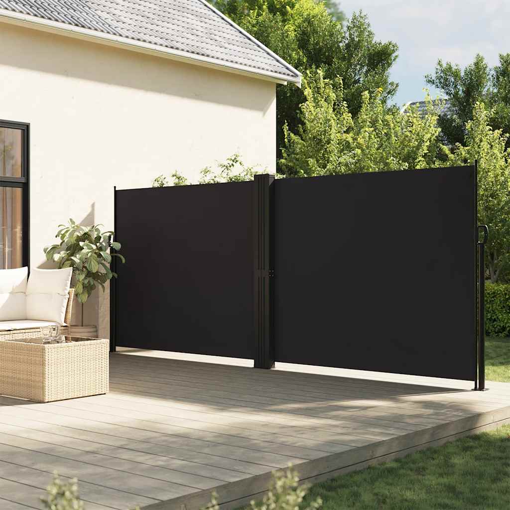 JUNG Vida Seitenmarkise Ausziehbar Schwarz 160x1200 cm