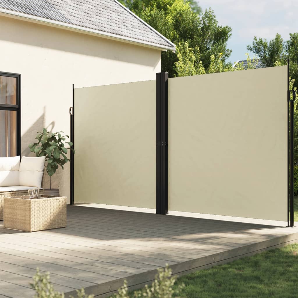 JUNG Vida Seitenmarkise Ausziehbar Creme 200x1200 cm