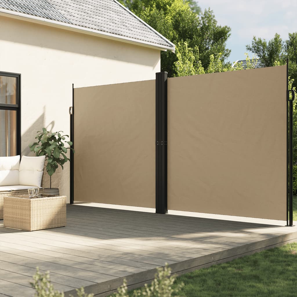JUNG Vida Seitenmarkise Ausziehbar Beige 200x1200 cm