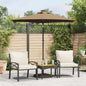 JUNG Vida Sonnenschirm mit Stahlmast Taupe 225x225x212 cm