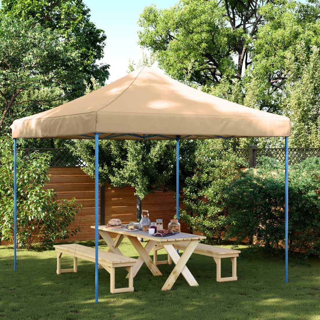 JUNG Vida Partyzelt Faltbar Pop-Up Beige 292x292x315 cm
