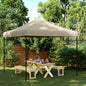 JUNG Vida Partyzelt Faltbar Pop-Up Taupe 292x292x315 cm