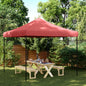 JUNG Vida Partyzelt Faltbar Pop-Up Burgunderrot 292x292x315 cm
