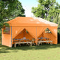JUNG Vida Partyzelt Faltbar Pop-Up mit 4 Seitenteilen Orange