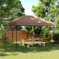 JUNG Vida Partyzelt Faltbar Pop-Up Braun 440x292x315 cm