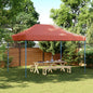 JUNG Vida Partyzelt Faltbar Pop-Up Terrakottarot 440x292x315 cm