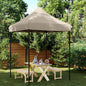 JUNG Vida Partyzelt Faltbar Pop-Up Taupe 200x200x306 cm