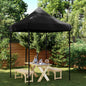 JUNG Vida Partyzelt Faltbar Pop-Up Schwarz 200x200x306 cm