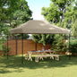 JUNG Vida Partyzelt Faltbar Pop-Up Taupe 410x279x315 cm