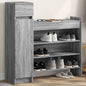 JUNG Vida Schuhschrank Grau Sonoma 100,5x28x100 cm Holzwerkstoff