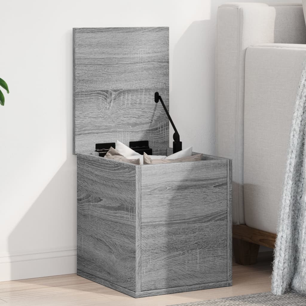 JUNG Vida Truhe Grau Sonoma 30x35x35 cm Holzwerkstoff