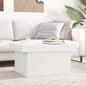 JUNG Vida Couchtisch Weiß 80x55x40 cm Holzwerkstoff