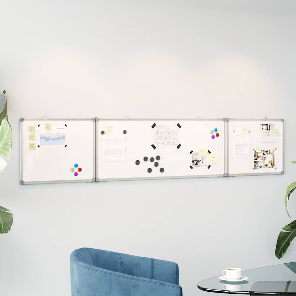 JUNG Vida Magnetisches Whiteboard Klappbar 200x40x1,7 cm Aluminium