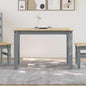 JUNG Vida Esstisch Panama Grau 112x60x75 cm Massivholz Kiefer