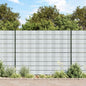 JUNG Vida Sichtschutzstreifen 10 Stk. Hellgrau 252,5x19 cm PVC