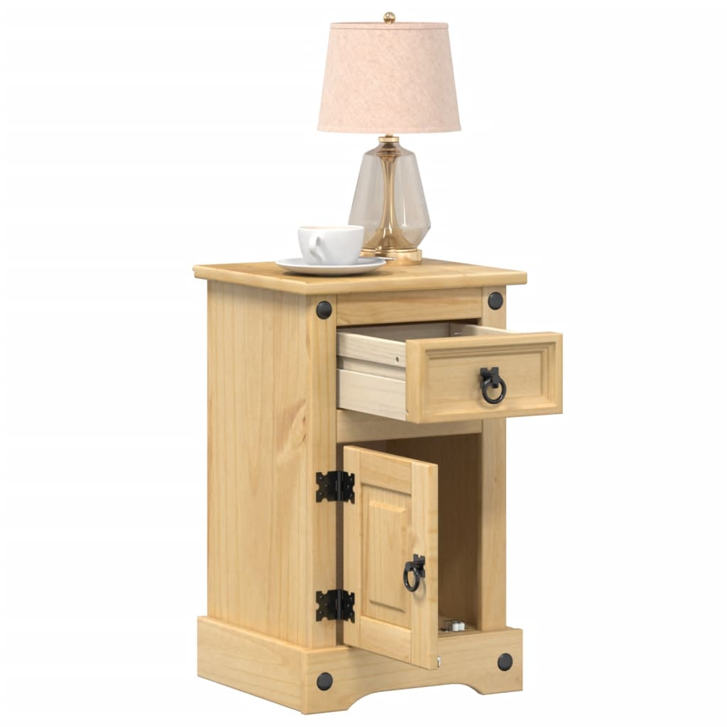 JUNG Vida Nachttisch Corona 35x32,5x58 cm Massivholz Kiefer