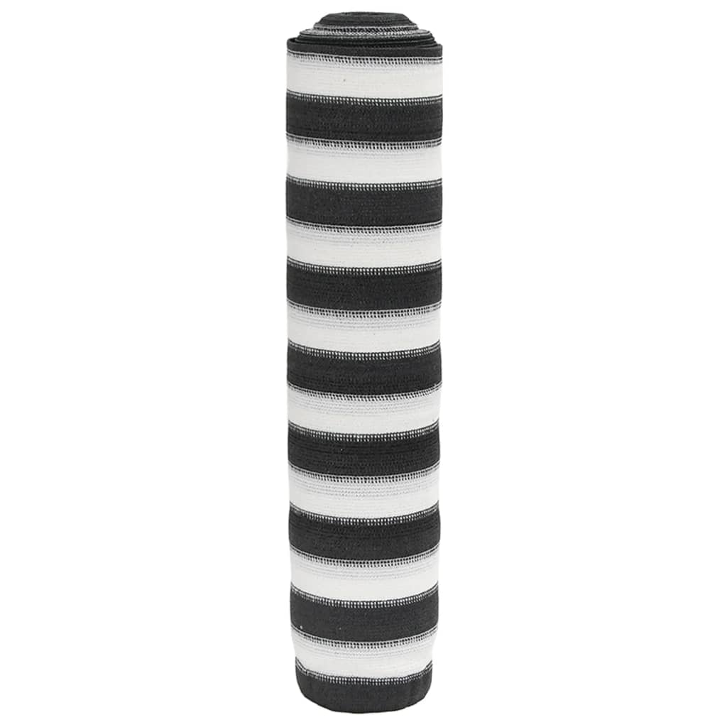 JUNG Vida Zaunblende Anthrazit und Weiß 1,5x10 m HDPE 75 g/m²